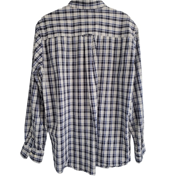 Tricots St Raphael Plaid Button Up Dress Shirt - Picture 2 of 4